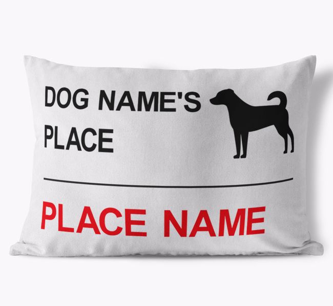 Street Sign: Personalised {breedFullName} Soft Touch Cushion